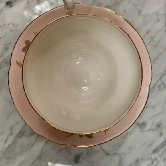 Old Royal Pretty Pink Vintage TeaCup and Saucer Set - Picture 2 of 3